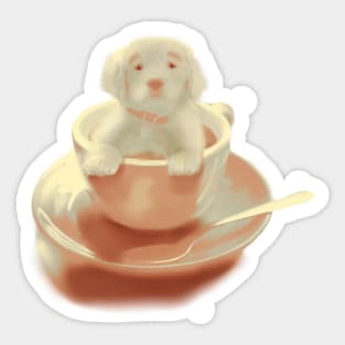 golden retriever Sticker